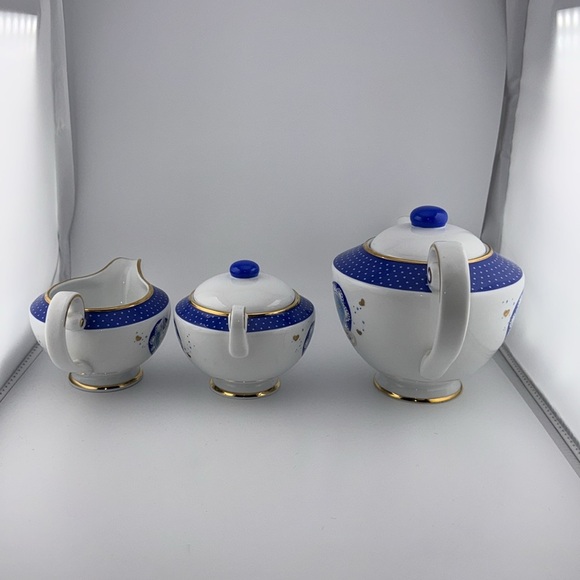 VTG 2003 The Pillsbury Doughboy Danbury Mint Porcelain Tea Set 5 pc Set - Picture 13 of 16